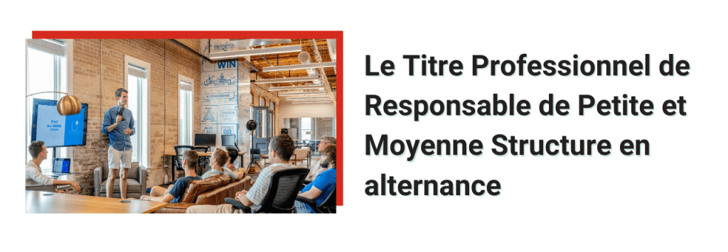 titre professionnel responsable petite moyenne structure alternance