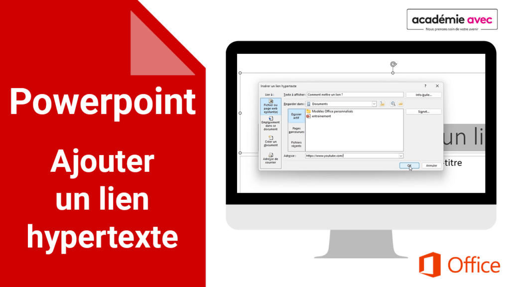Comment mettre un lien sur powerpoint