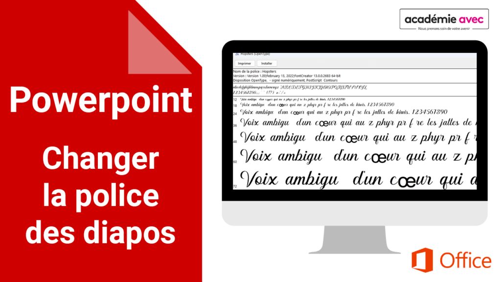 Comment ajouter et modifier une police sur powerpoint