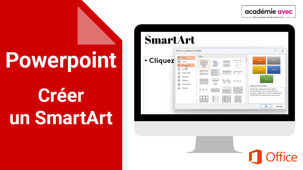 créer un SmartArt sur Powerpoint